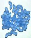 30 14mm Matte Light Sapphire Angel Wing Beads